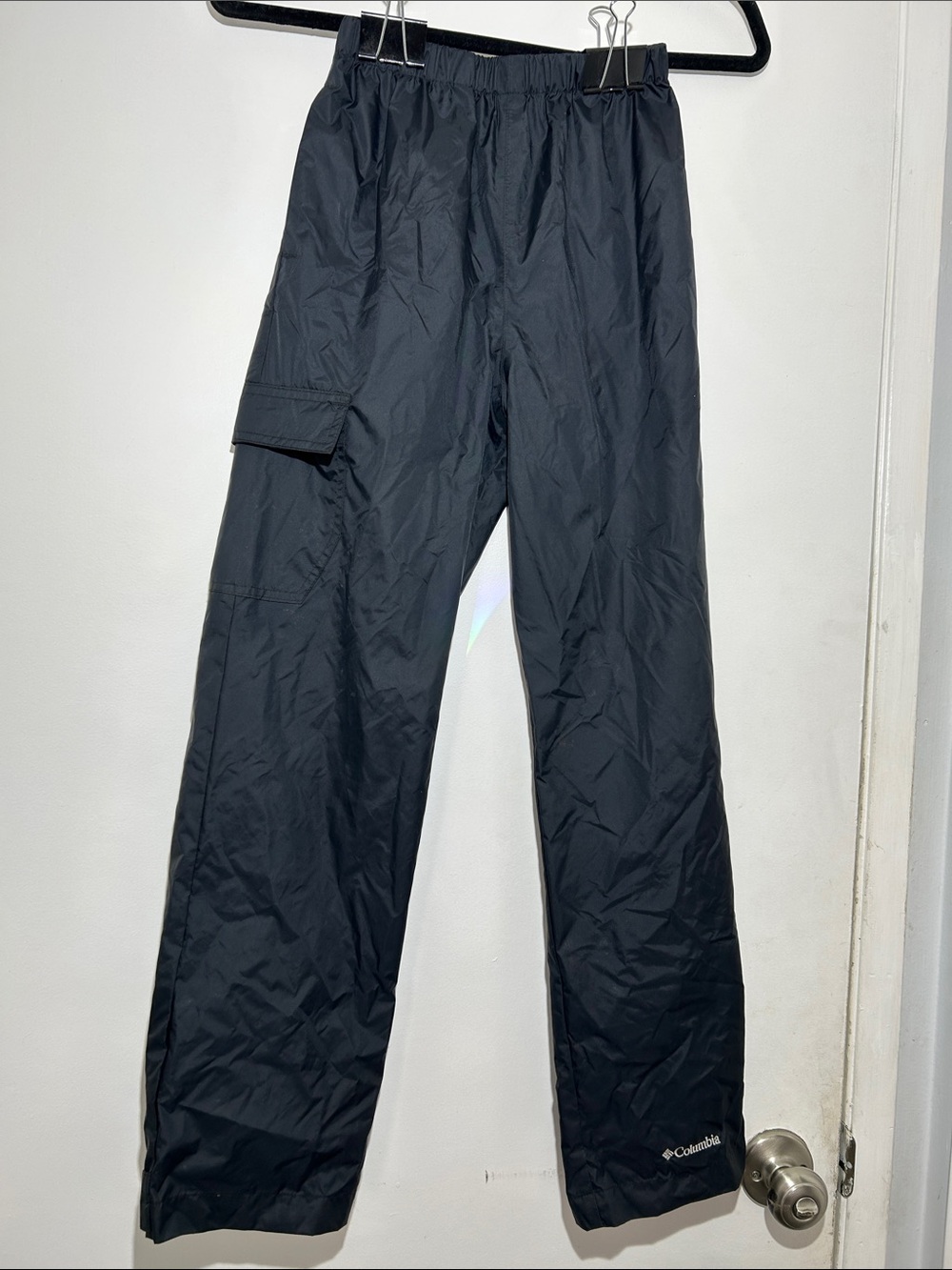 Columbia Kids Black Cargo Rain Pants